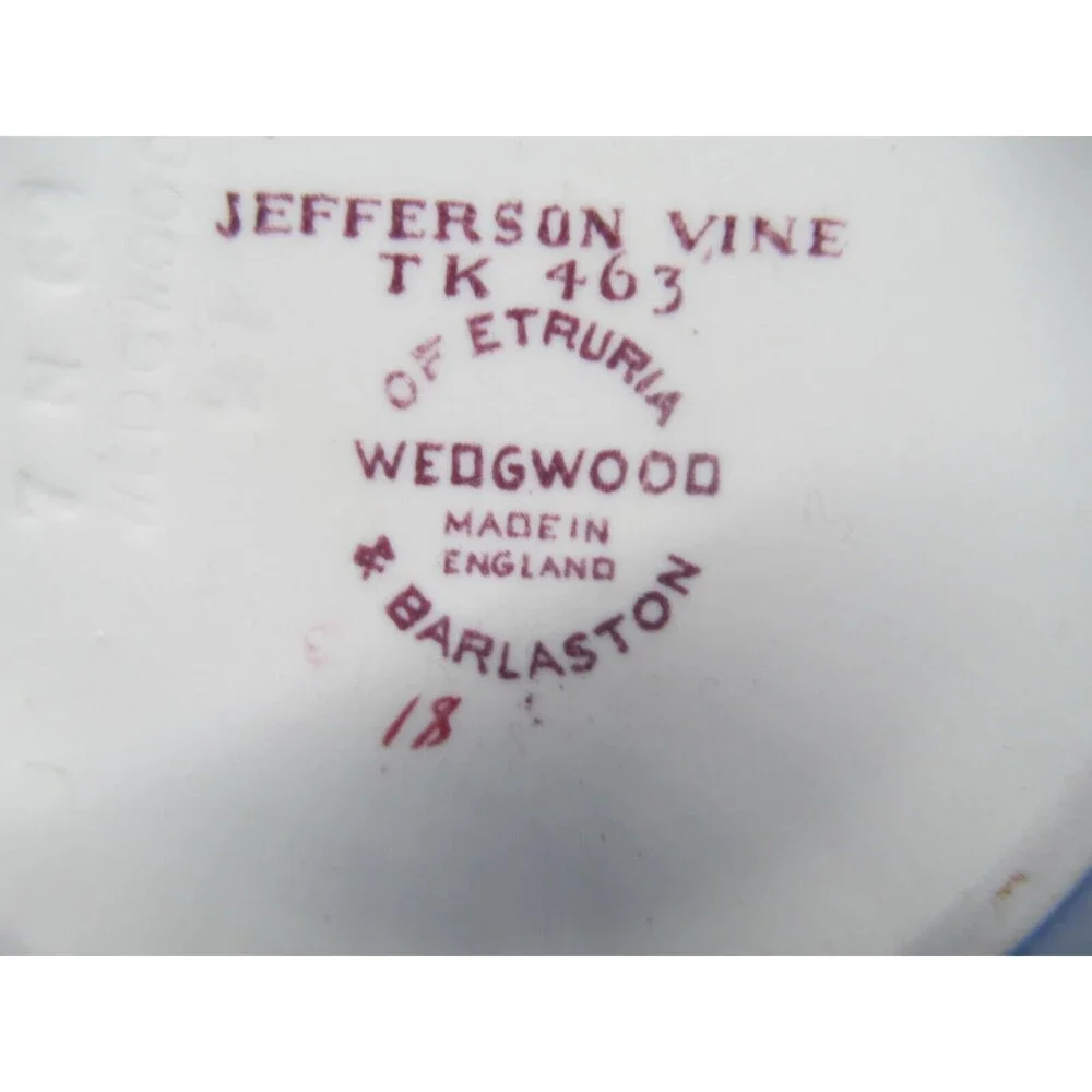 Wedgwood Of Etruria And Barlaston Jefferson Vine TK Porcelain China Teapot